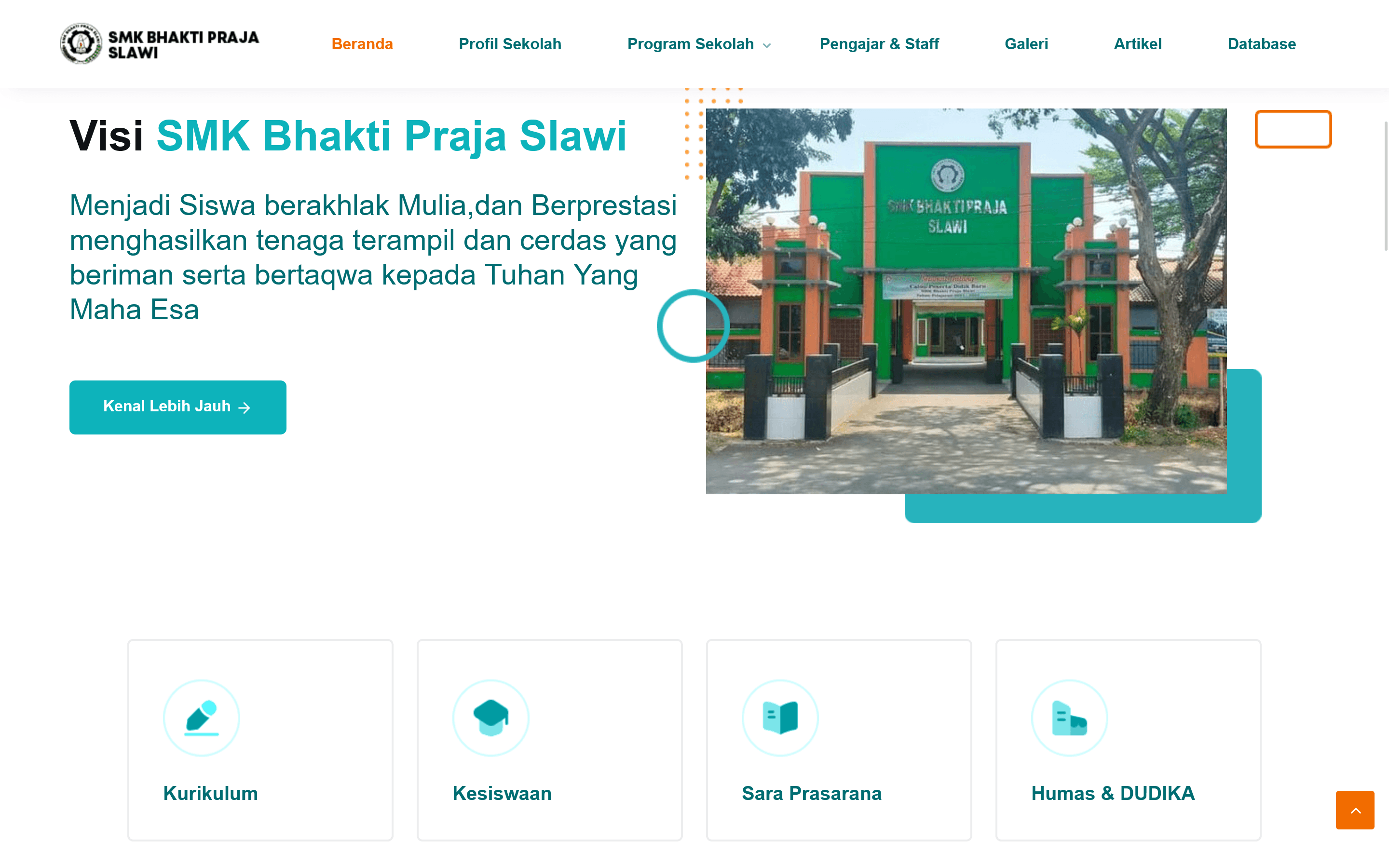 Website Sekolah SMK Bhakti Praja Slawi